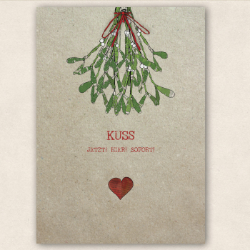 Postkarte Kuss (SALE)