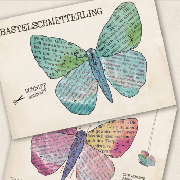 Bastelkarte Schmetterling