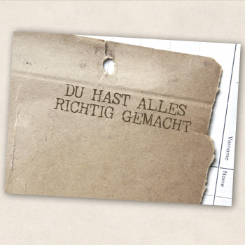 Postkarte Du hast alles richtig gemacht (SALE)