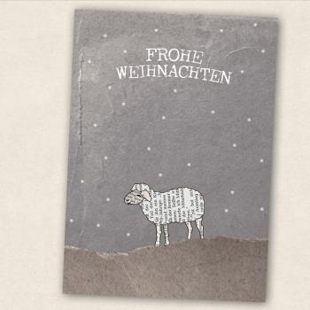 Postkarte Schaf