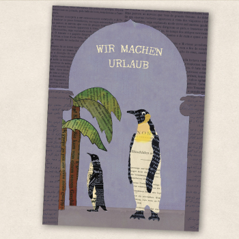 Postkarte : Wir machen Urlaub