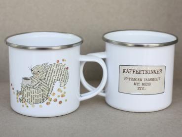 Emaille - Tasse Kaffee
