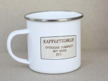 Emaille - Tasse Kaffee