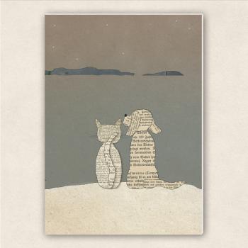 fette Karte - Hund und Katze