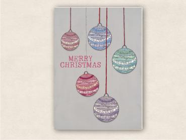 fette Karte - merry Christmas