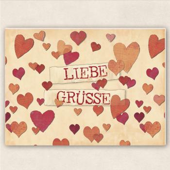 fette Karte - Liebe Grüße