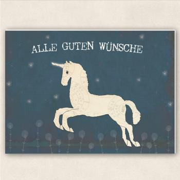 fette Karte - Einhorn