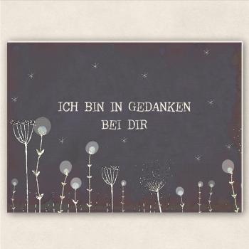 fette Karte - In Gedanken bei Dir