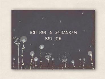 fette Karte - In Gedanken bei Dir