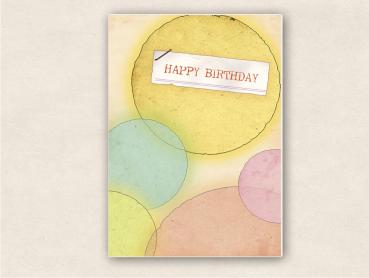 fette Karte - Happy Birthday