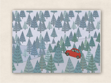 fette Karte - durch den Winterwald