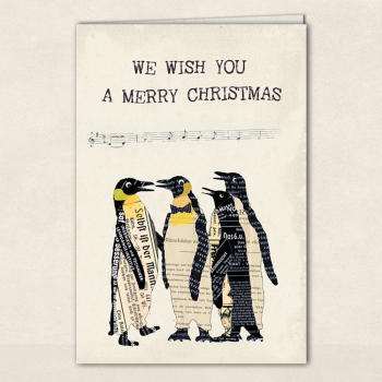 Weihnachtskarte - Pinguine