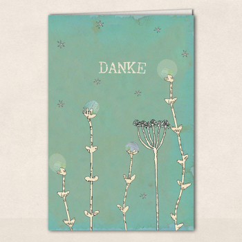 Doppelkarte : Danke (SALE)