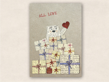 Postkarte All Love