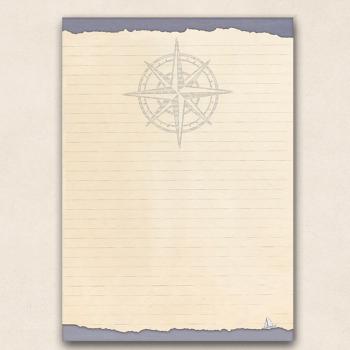 A4 Briefpapier - Windrose