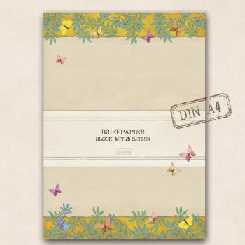 A4 Briefpapier - gelber Sommer (bitte Beschreibung lesen!)