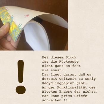 A4 Briefpapier - gelber Sommer (bitte Beschreibung lesen!)