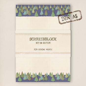 stationery - Writing pad - forest