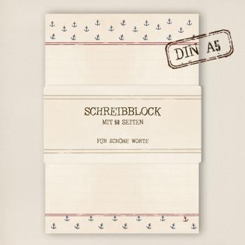 A5 Schreibblock - Anker