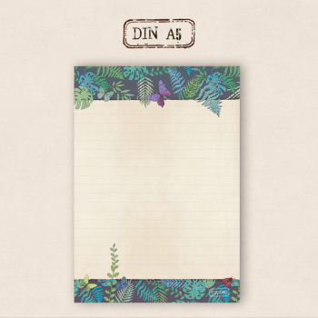 stationery - Writing pad -  night forest