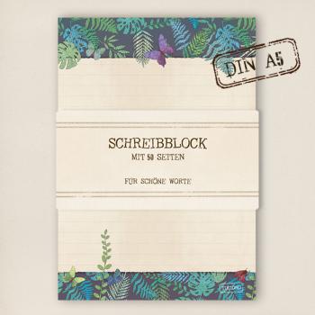 stationery - Writing pad -  night forest