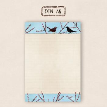 stationery - Writing pad - blackbird (SALE)