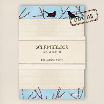 stationery - Writing pad - blackbird (SALE)