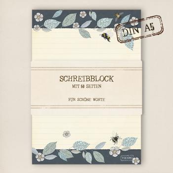 A5 Schreibblock - Apfelblüte