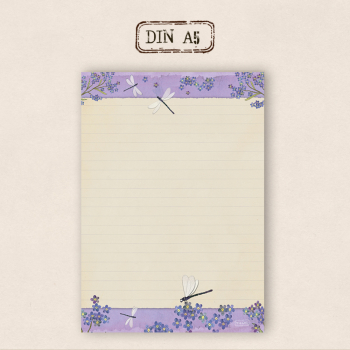 stationery - Writing pad - dragonfly