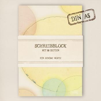 stationery - Writing pad - bright circles