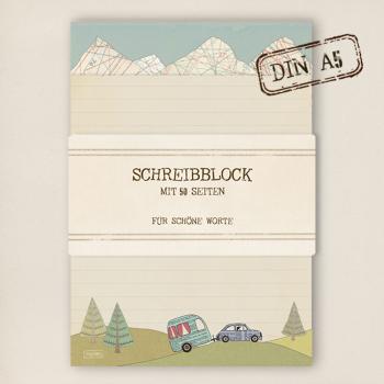stationery - Writing pad - to the mountains