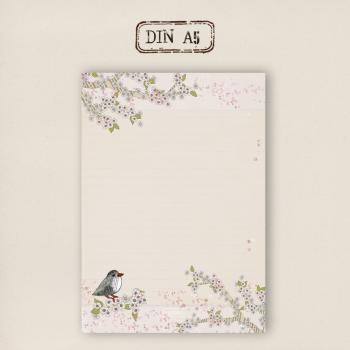 stationery - Writing pad - pink blossom