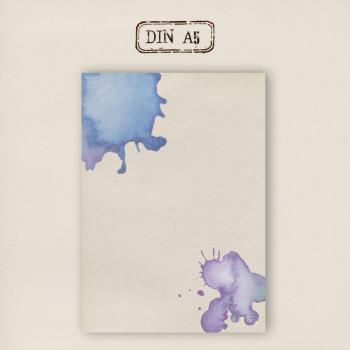 stationery - Writing pad - blue blob
