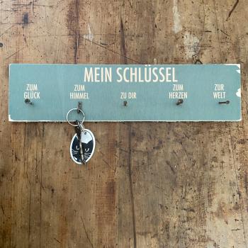 Schlüsselbrett für Verliebte - Himmel, Herz, Welt