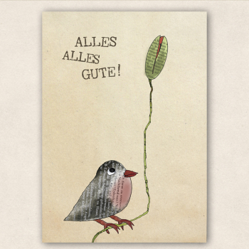 Postkarte alles alles Gute