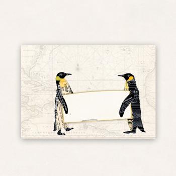 10 x Briefumschläge : Pinguine