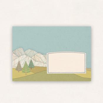 10 x Briefumschläge : In die Berge
