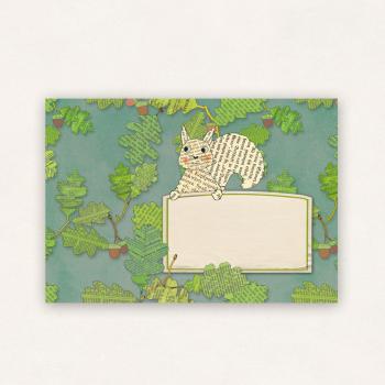 10 x Briefumschläge : Eichhörnchen