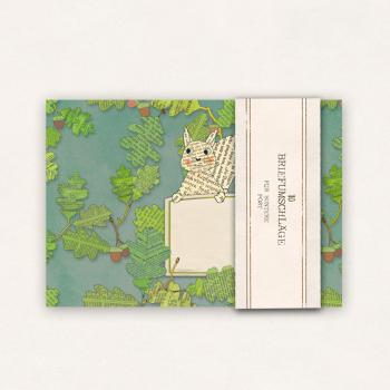 10 x Briefumschläge : Eichhörnchen