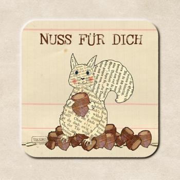 Magnet : Eichhörnchen mit Nuss