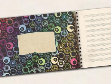 Notenbuch Bobbels - DIN A4 Notenheft mit Notenlinien