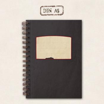 fettes Notizbuch - schwarz