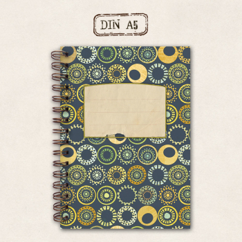 fettes Notizbuch - gelbe Bobbel