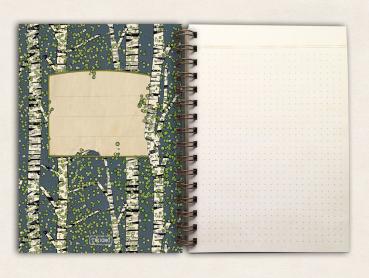 fettes Notizbuch - Birken