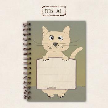 fettes Notizbuch - liebe Katze