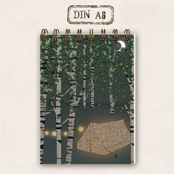 Skizzenblock Notizbuch DIN A6 - Ruhe tanken