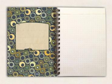 fettes Notizbuch - gelbe Bobbel