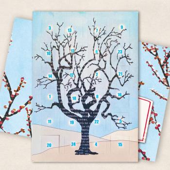 Postkarten Adventskalender - Baum