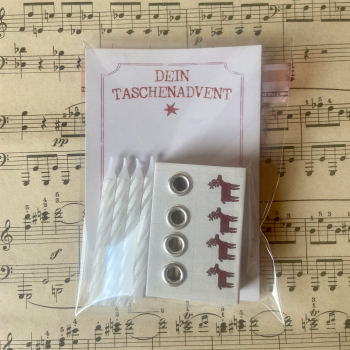 Mini - Adventskranz  Rentiere