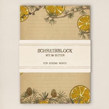A5 Schreibblock - Orangen